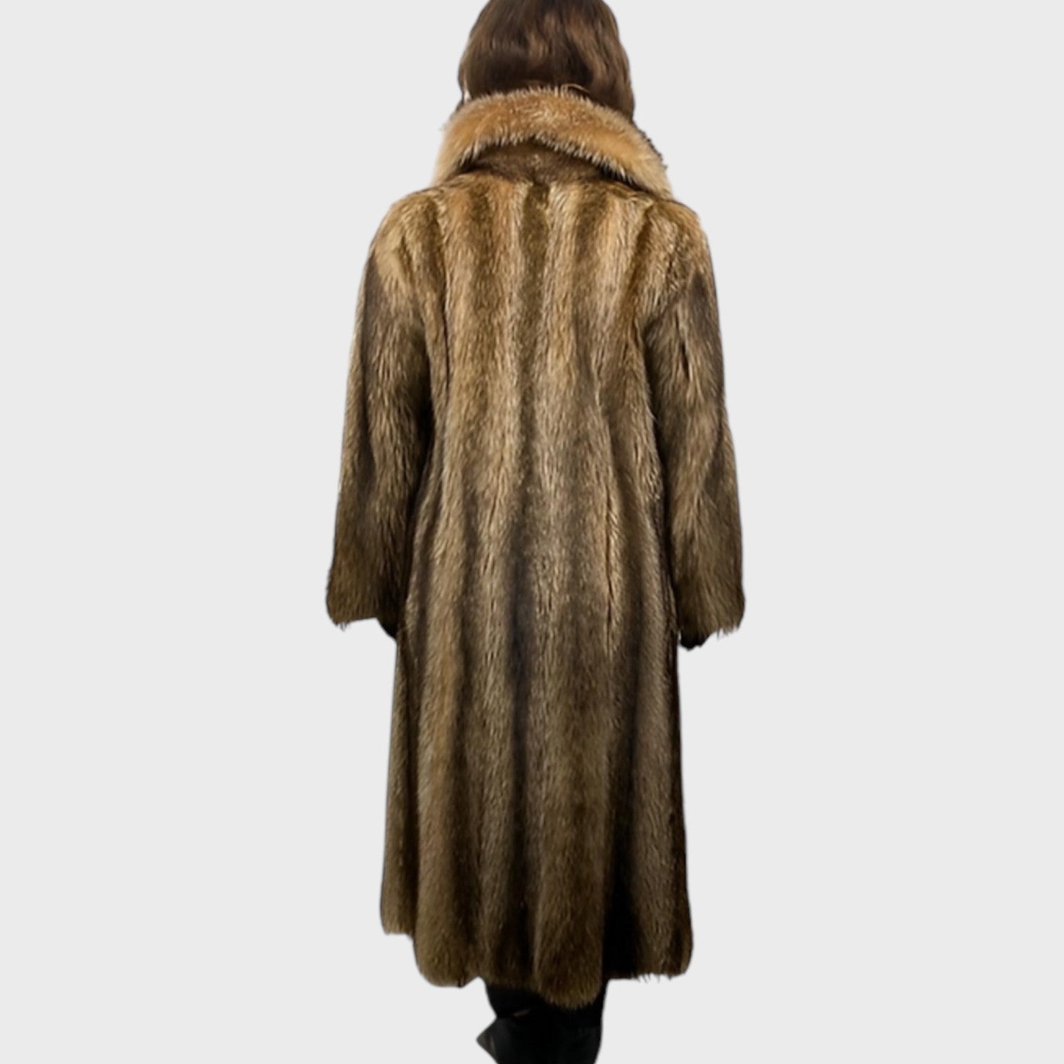 WOMEN'S CRYSTAL RACCOON COAT
