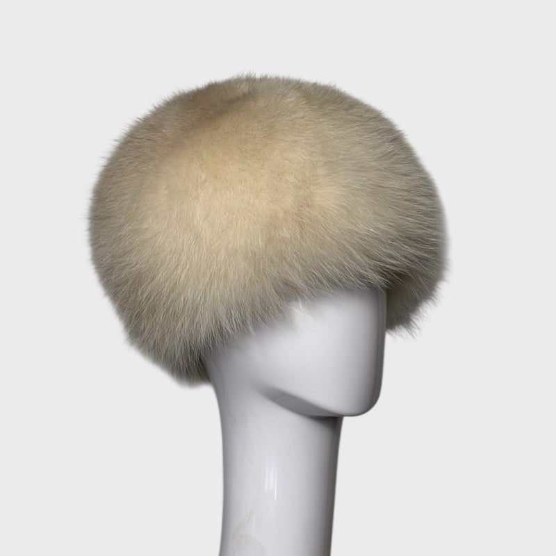 Pale off White Fox Hat