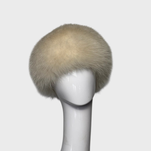 Pale off White Fox Hat