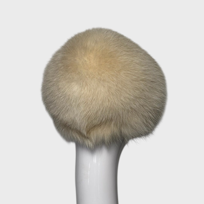 Pale off White Fox Hat