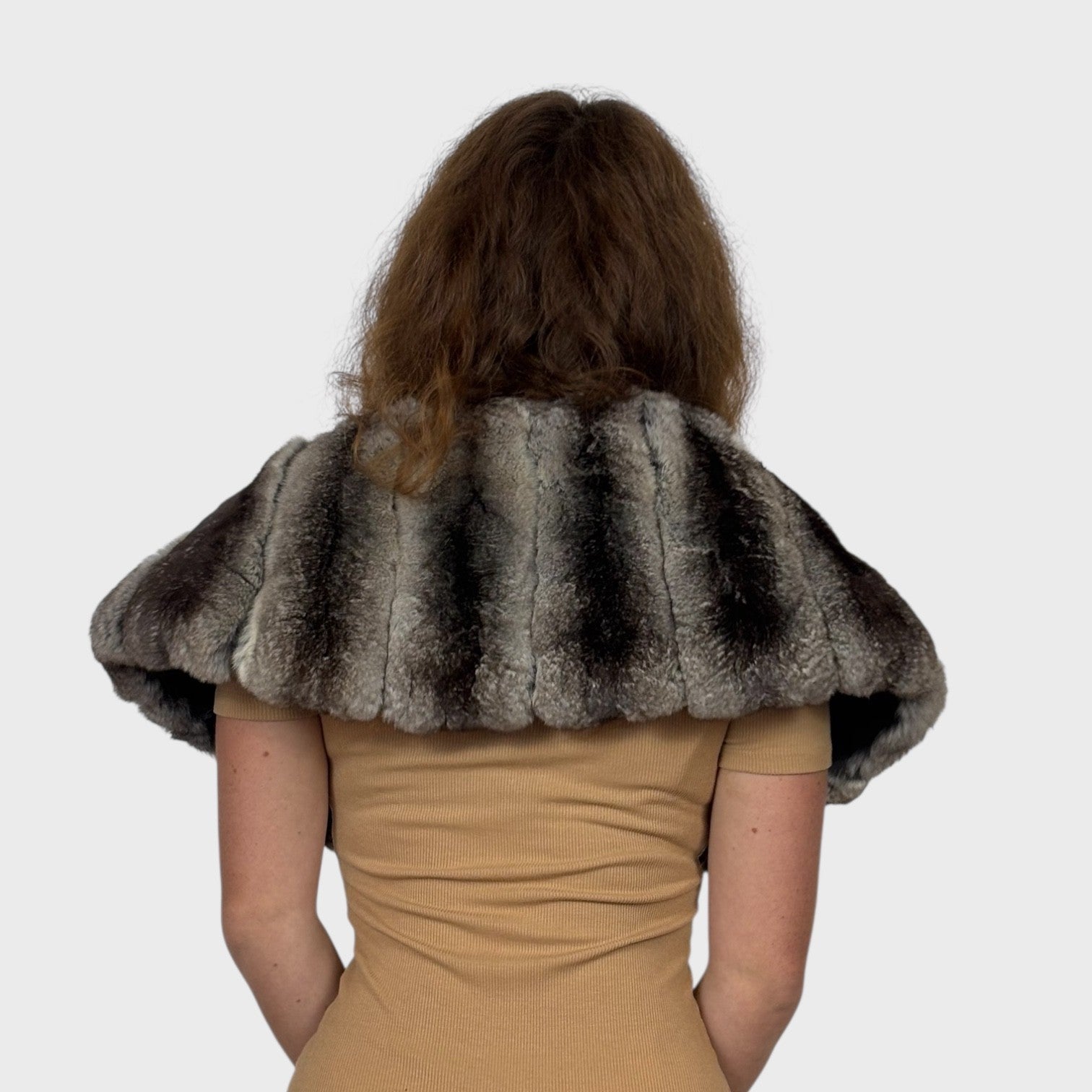 Chinchilla Stole - Upcycled Fur