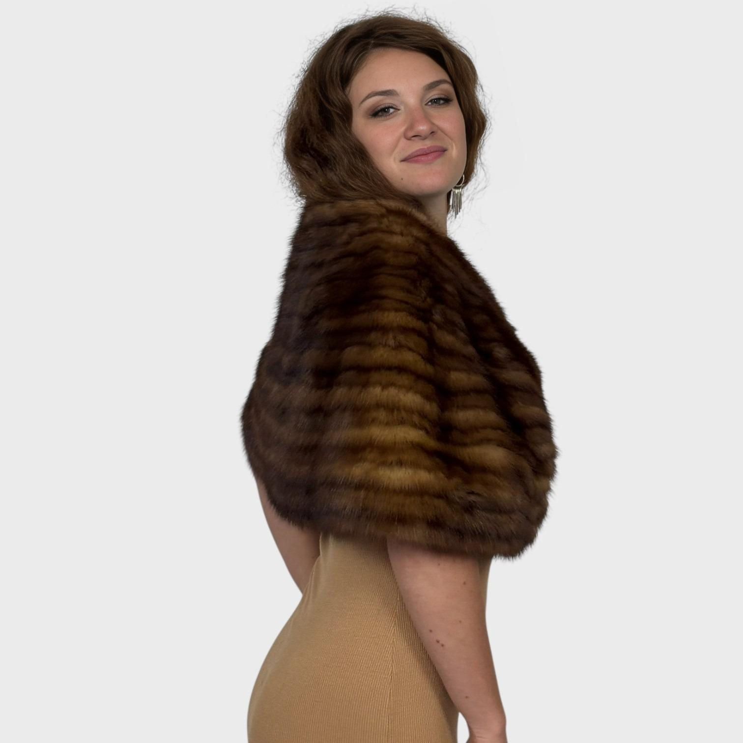 Canadian Sable Stole-Upcycled Fur