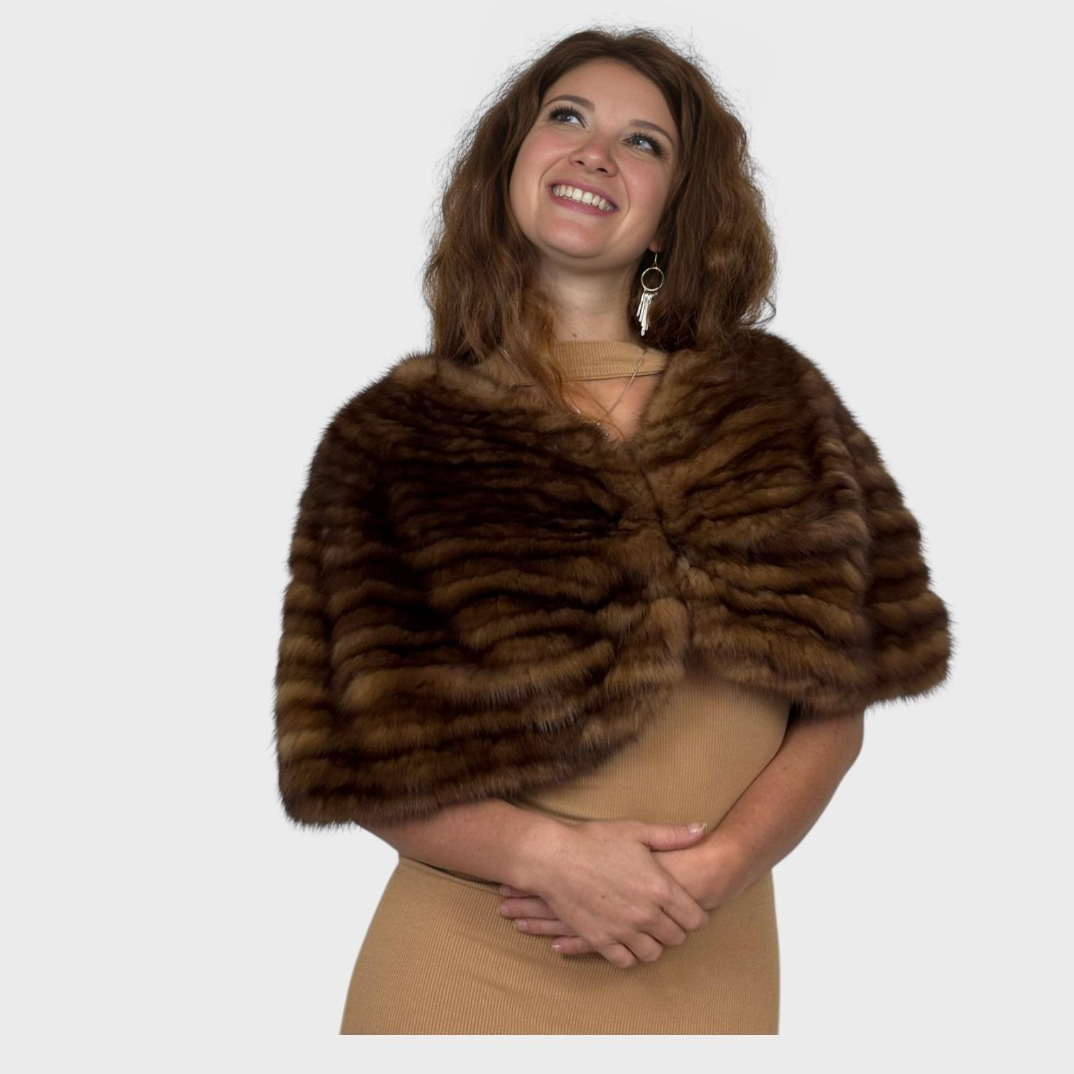 Canadian Sable Stole-Upcycled Fur