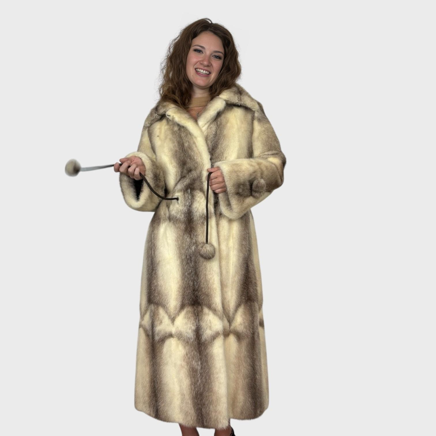 Brown Cross Female Skin on Skin Coat