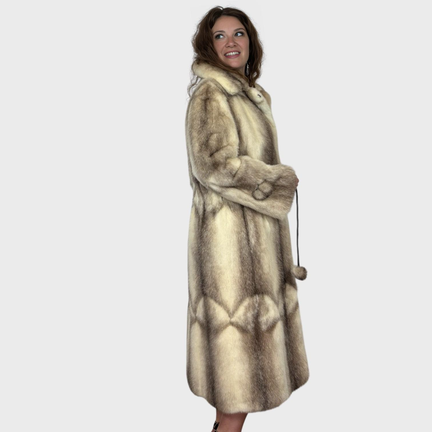 Brown Cross Female Skin on Skin Coat