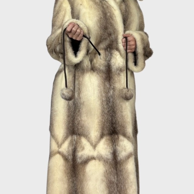 Brown Cross Female Skin on Skin Coat