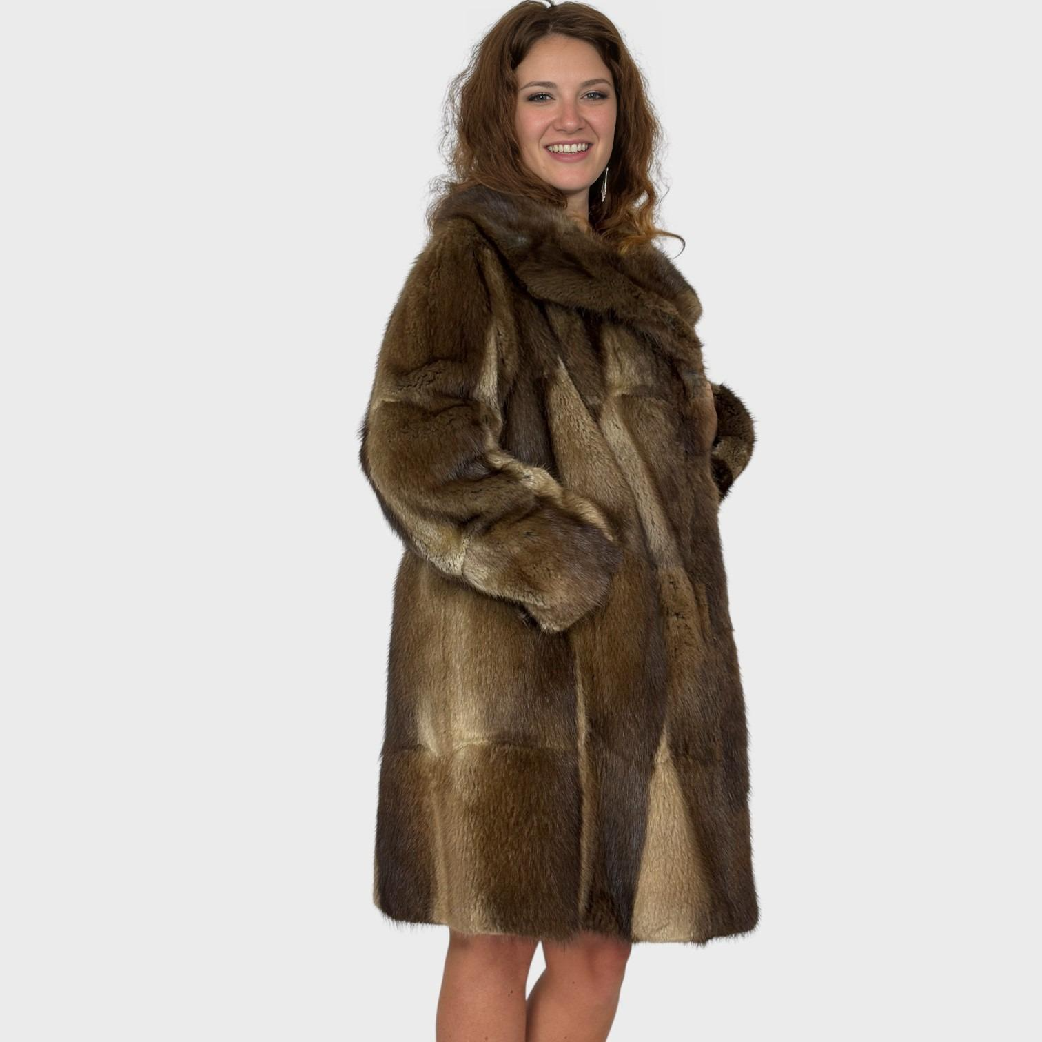 Natural Muskrat Jacket