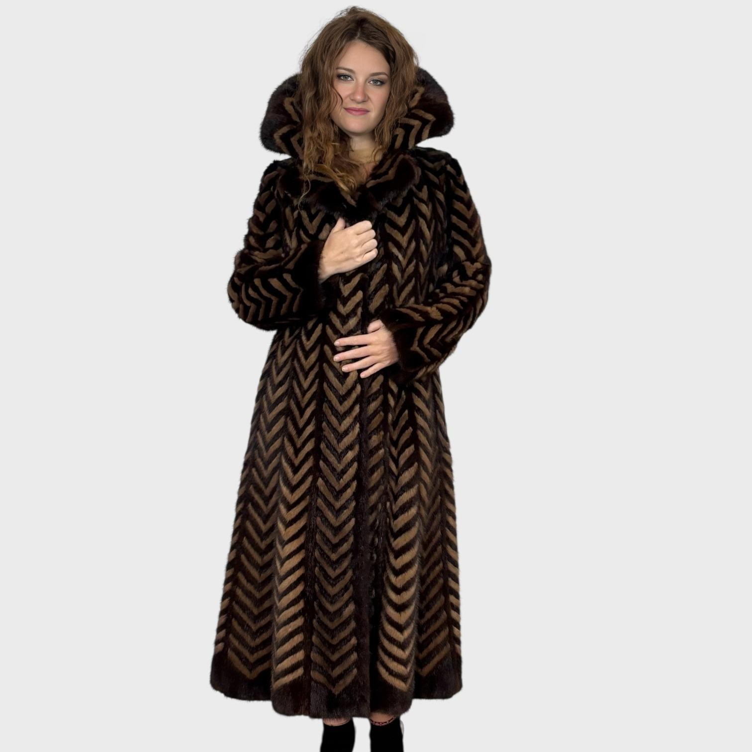 2 TONE MINK COAT