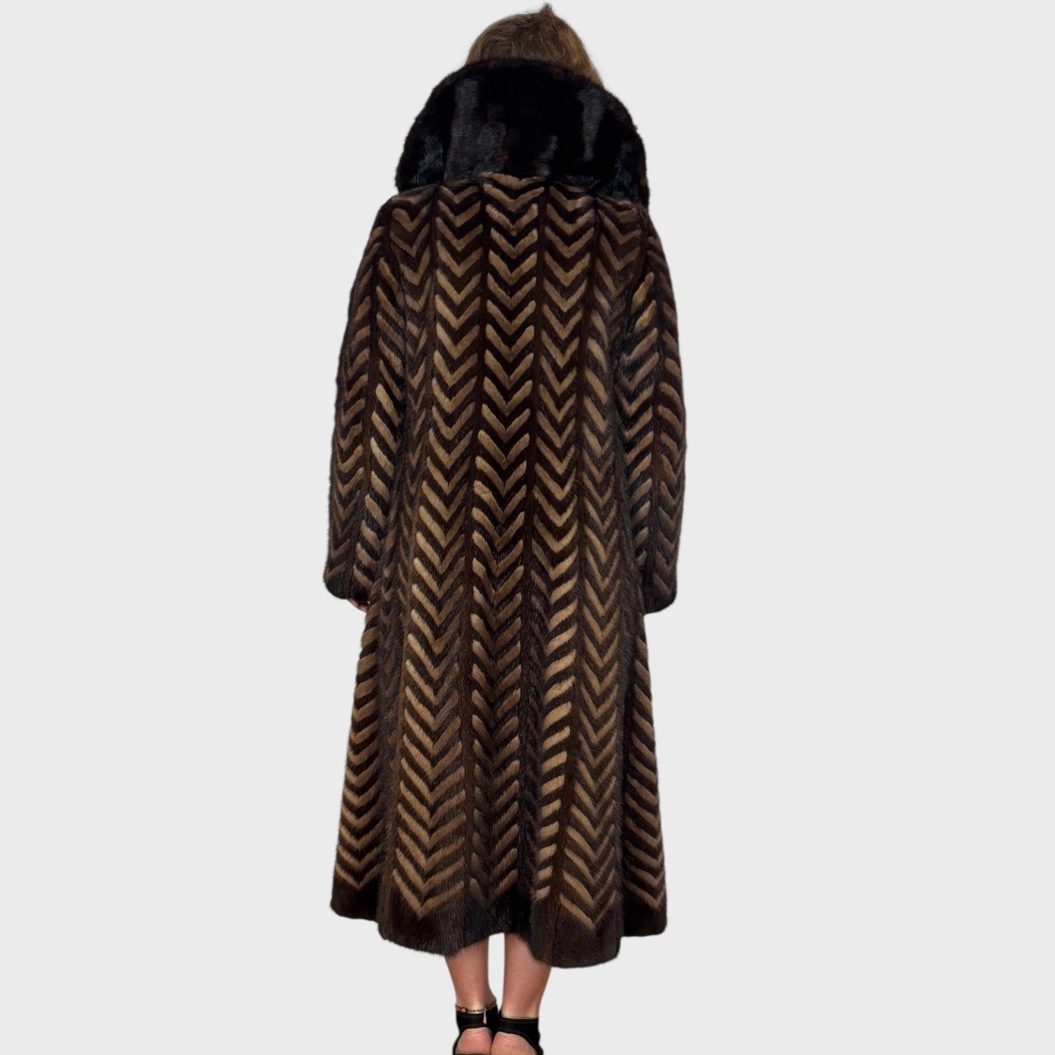 2 TONE MINK COAT