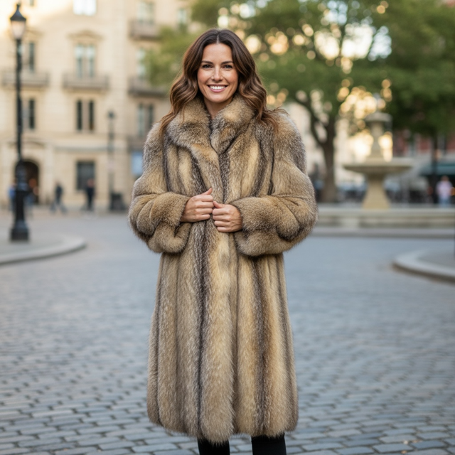 Crystal Fox 7/8 Coat
