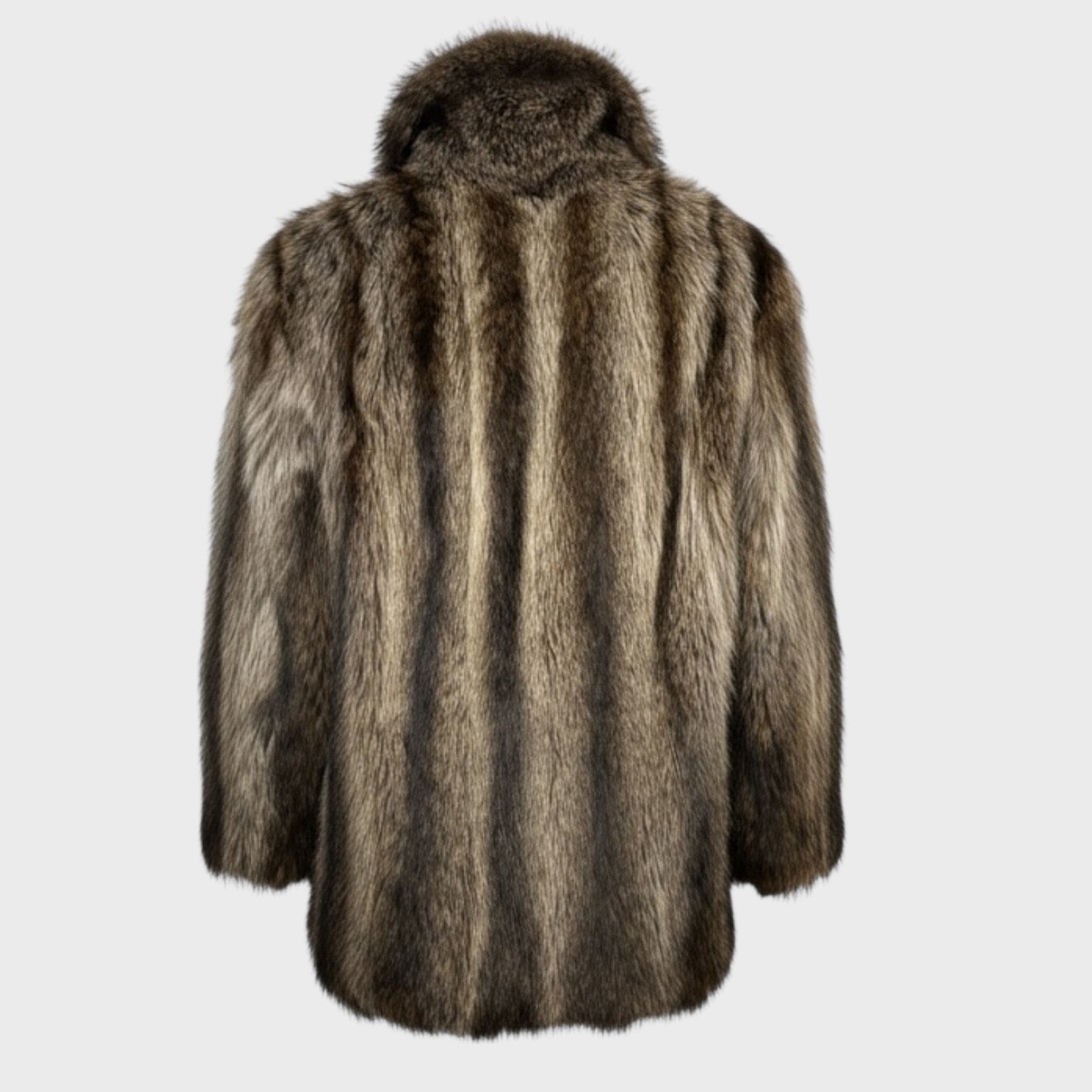 Upcycled Men's Raccoon Jacket-Zipper Fronts
