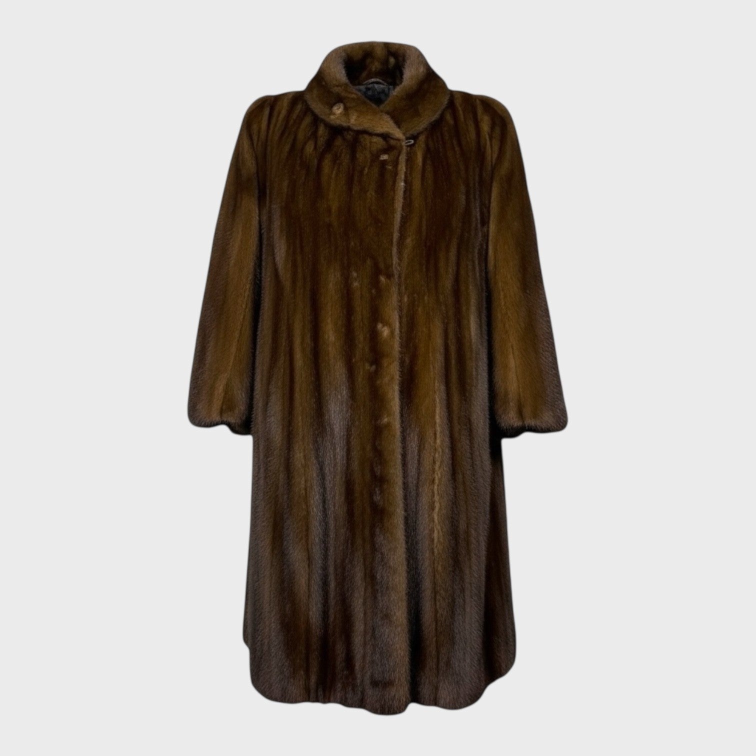 Natural Mahogany Female Mink Coat