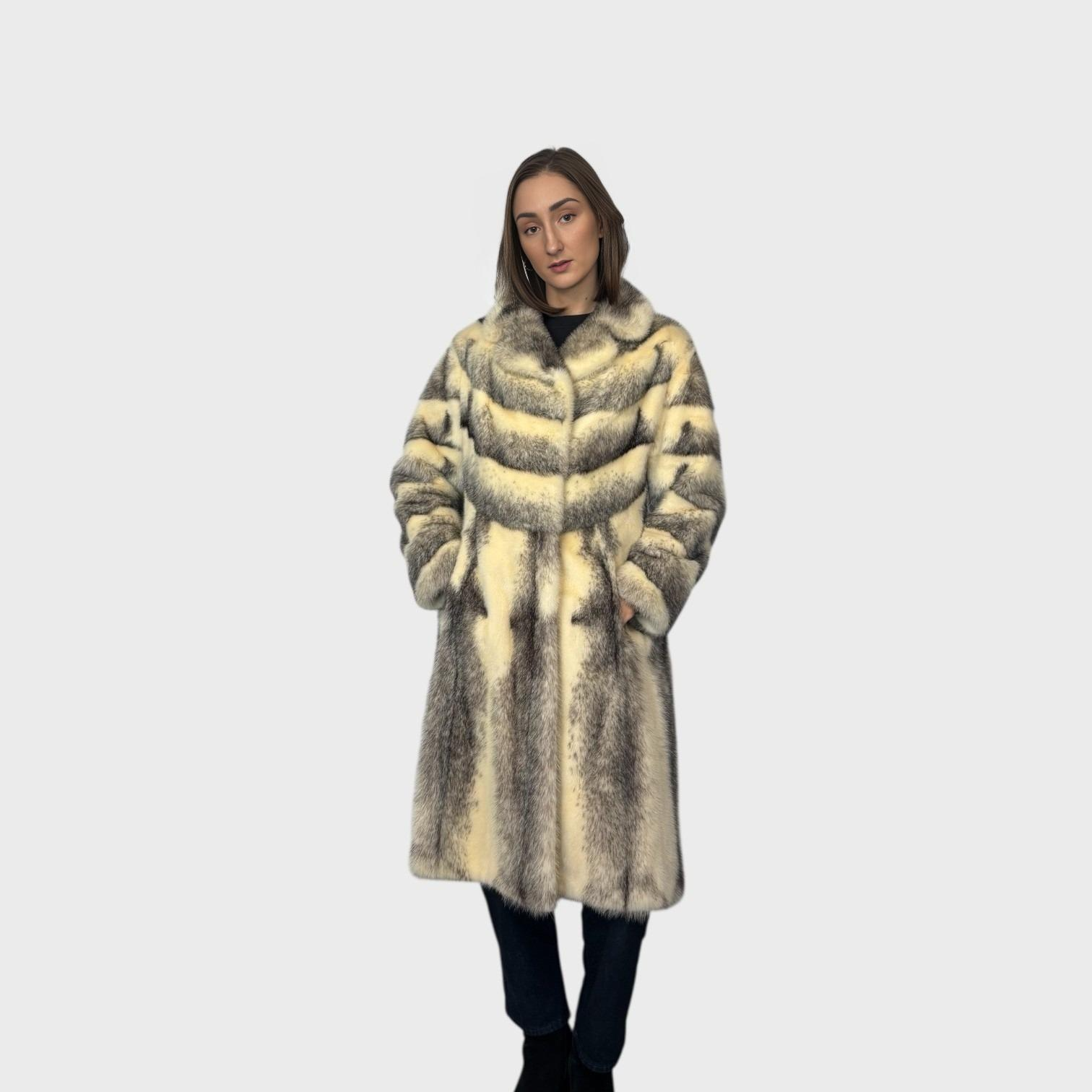 Black Cross Female Mink Coat