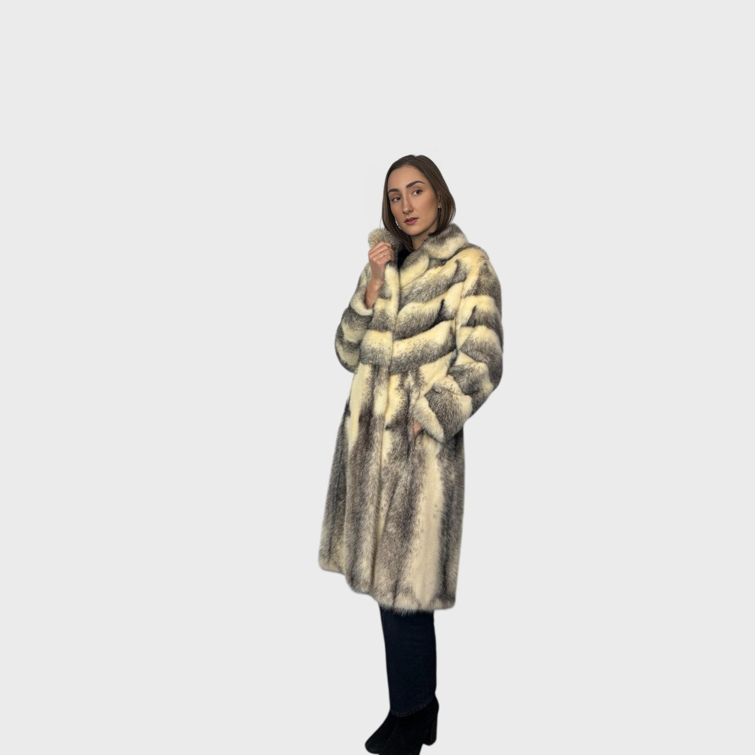 Black Cross Female Mink Coat