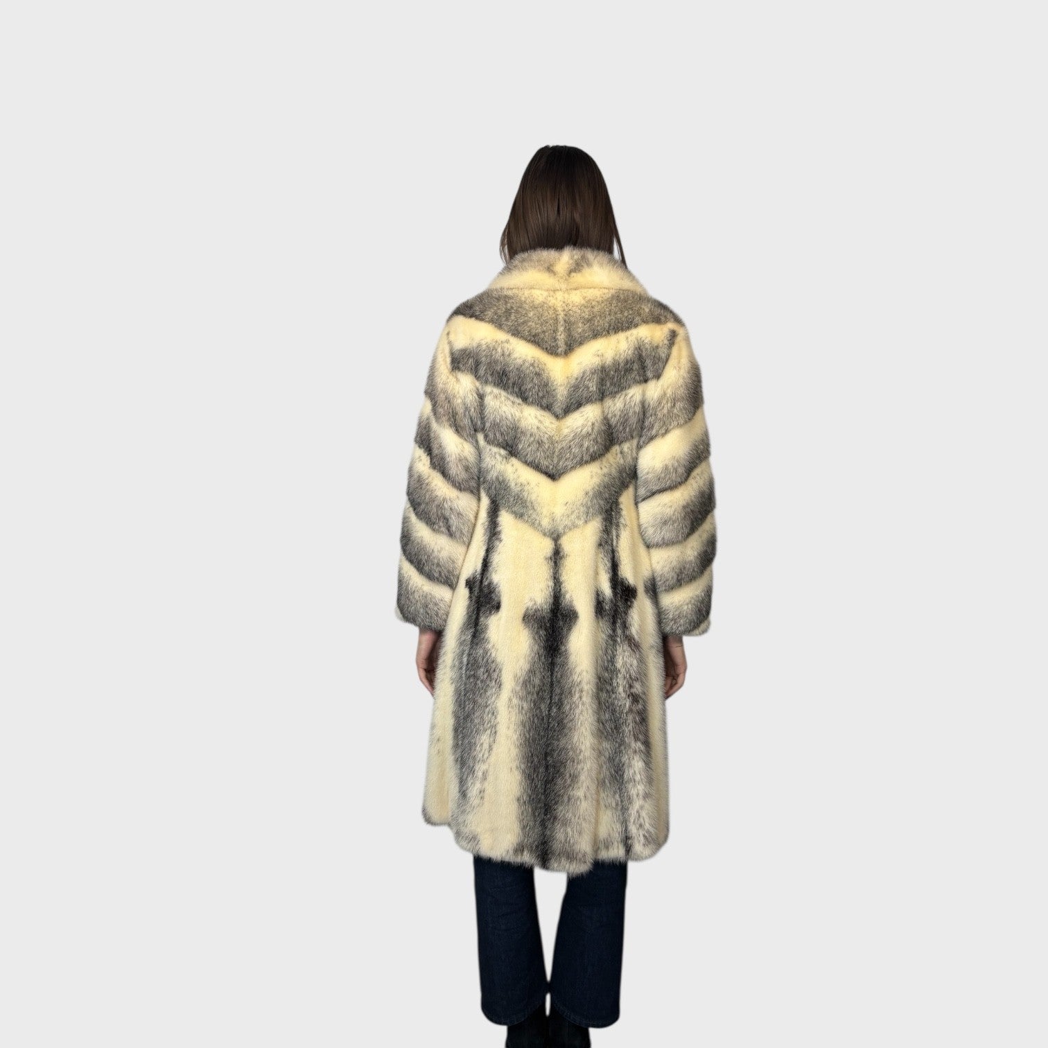 Black Cross Female Mink Coat