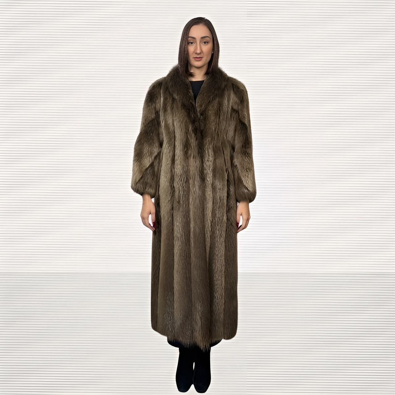 Long Hair Beaver Coat