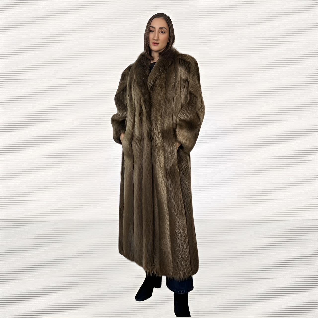 Long Hair Beaver Coat