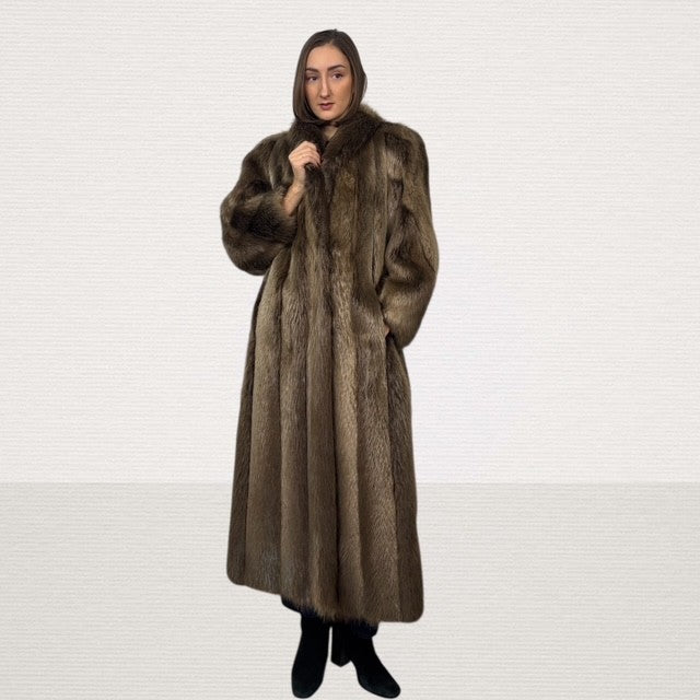 Long Hair Beaver Coat