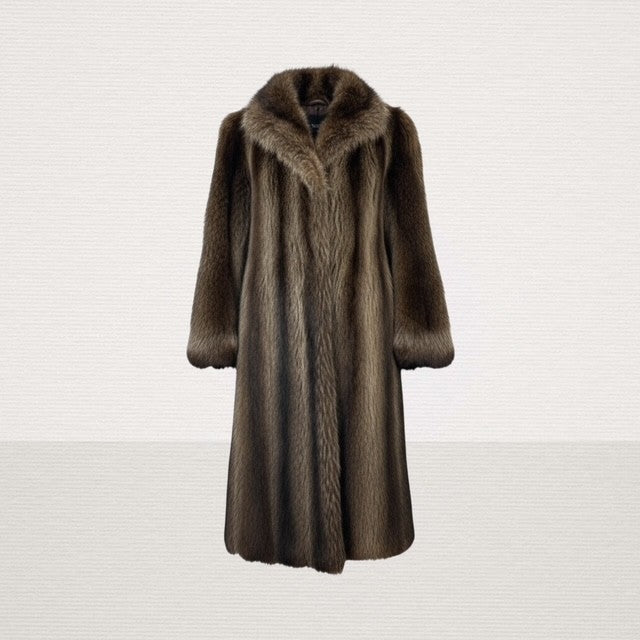 Natural Raccoon Coat
