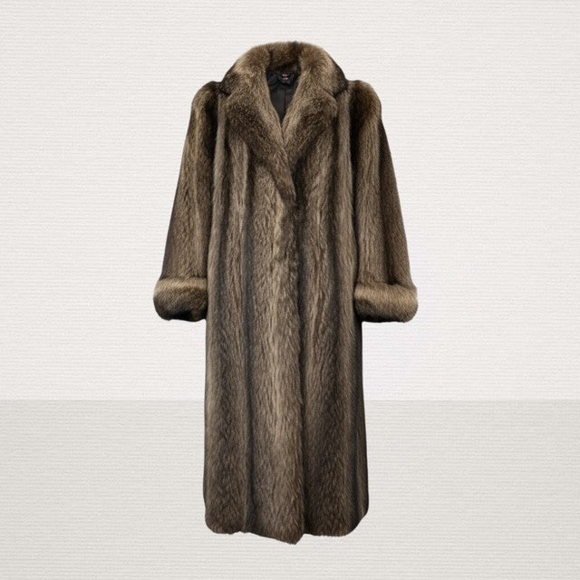 Natural Raccoon Coat