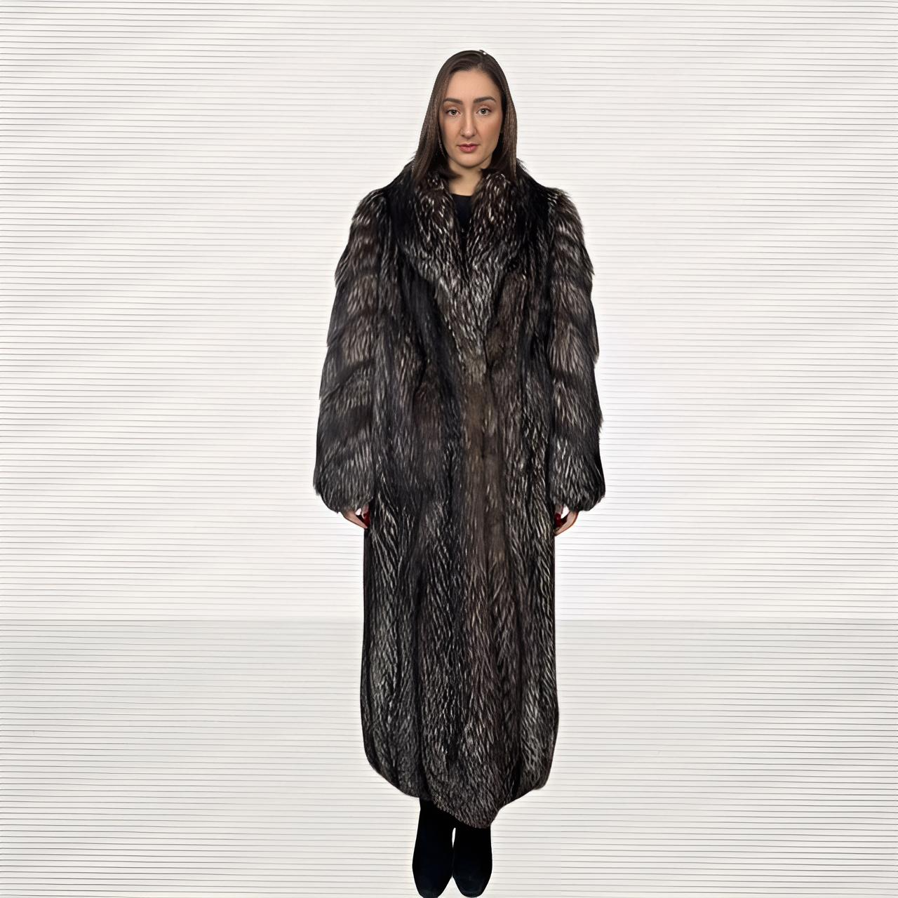 Dark Silver Fox Coat