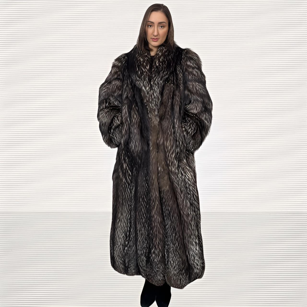 Dark Silver Fox Coat