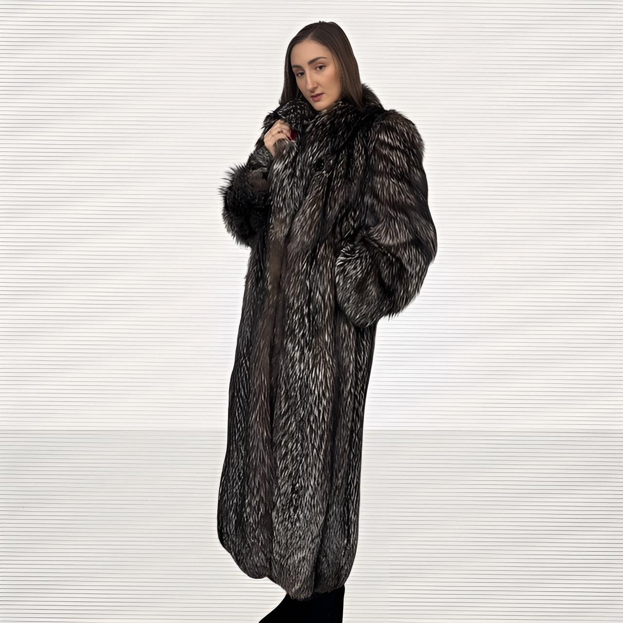 Dark Silver Fox Coat