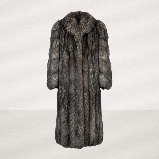 Dark Silver Fox Coat