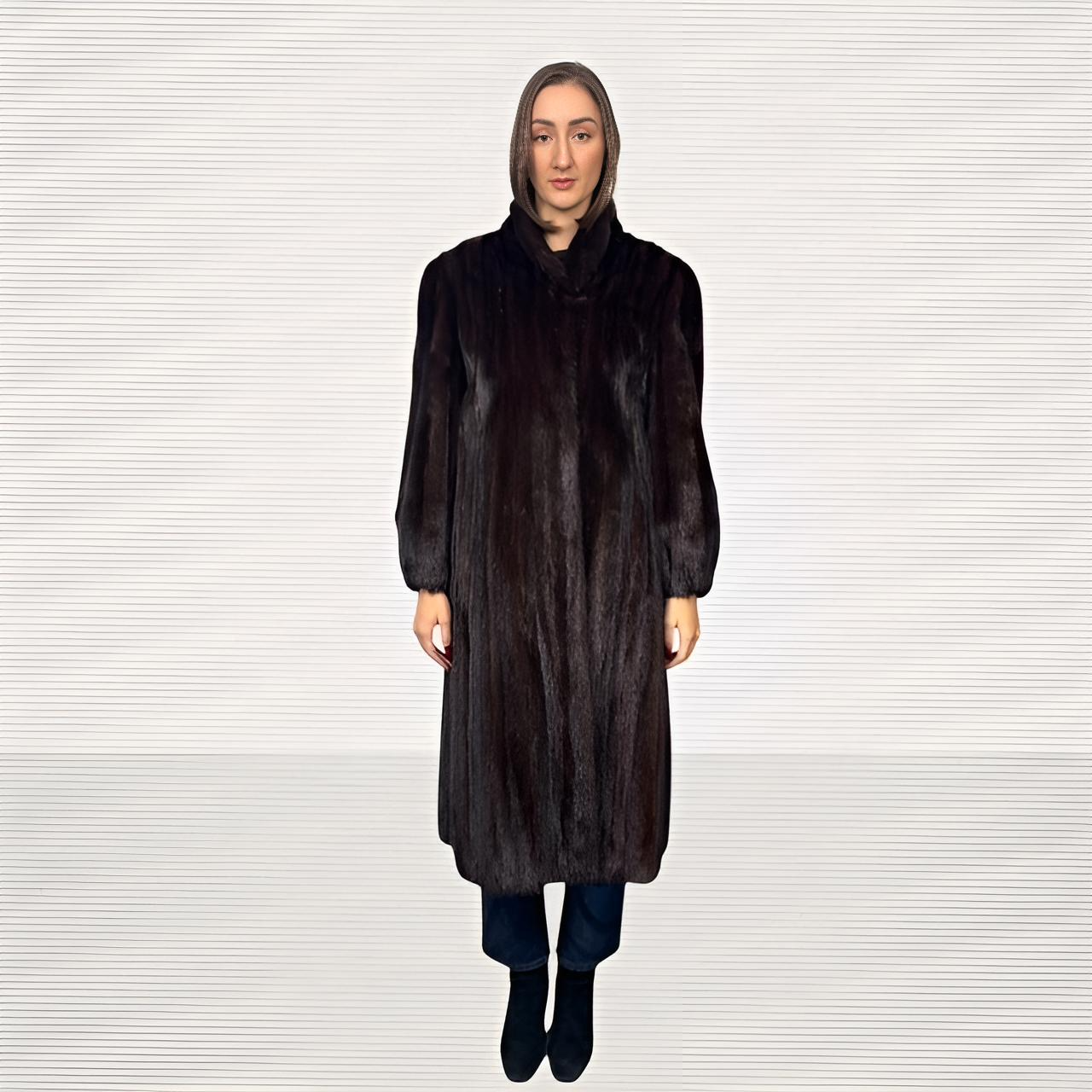 Dark Mahogany Mink Coat