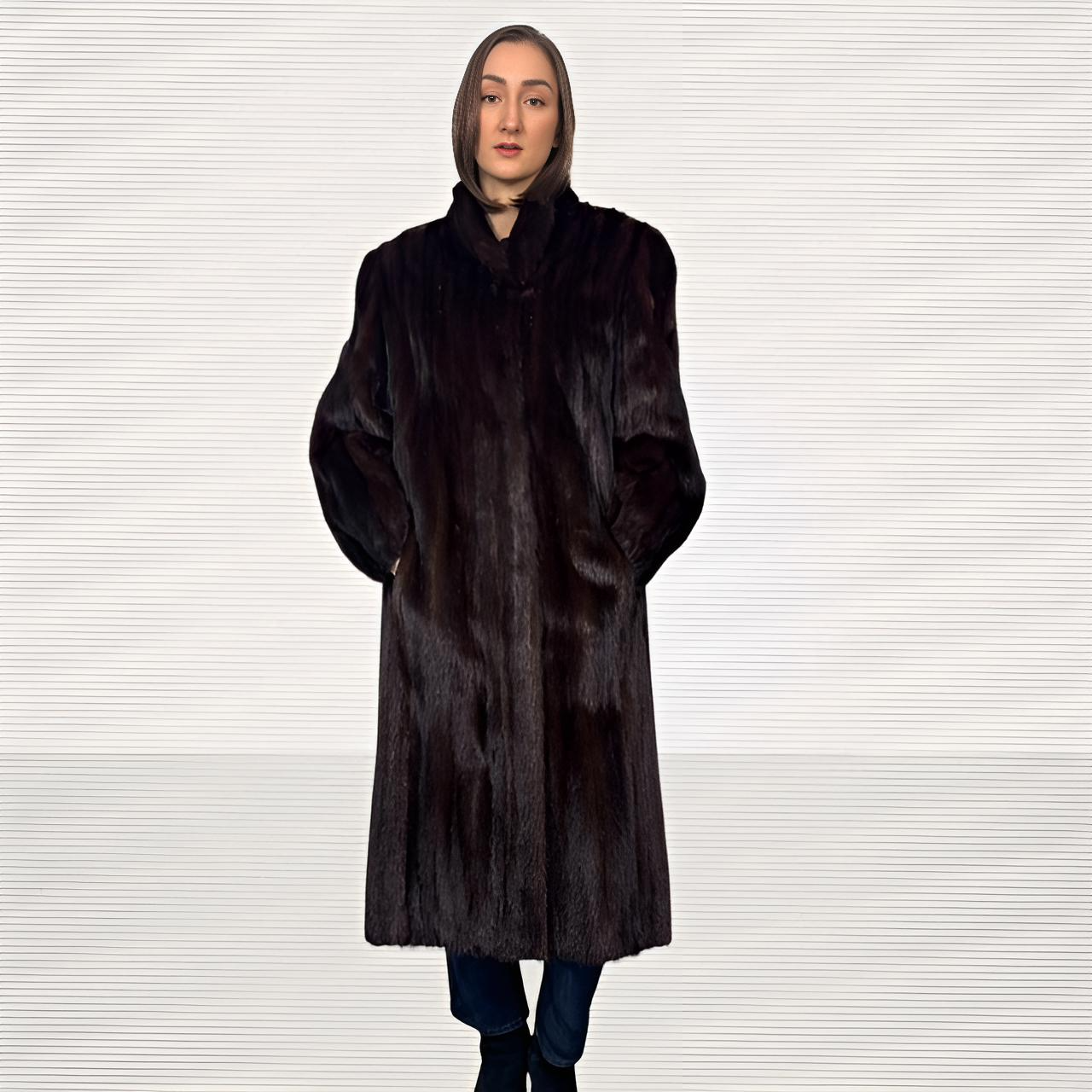 Dark Mahogany Mink Coat