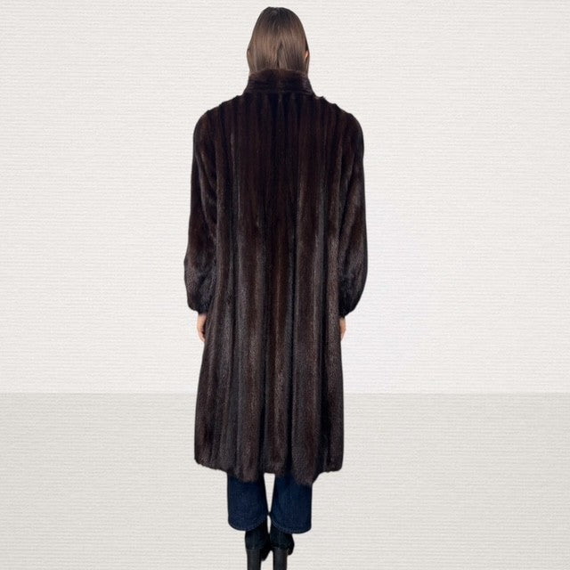 Dark Mahogany Mink Coat