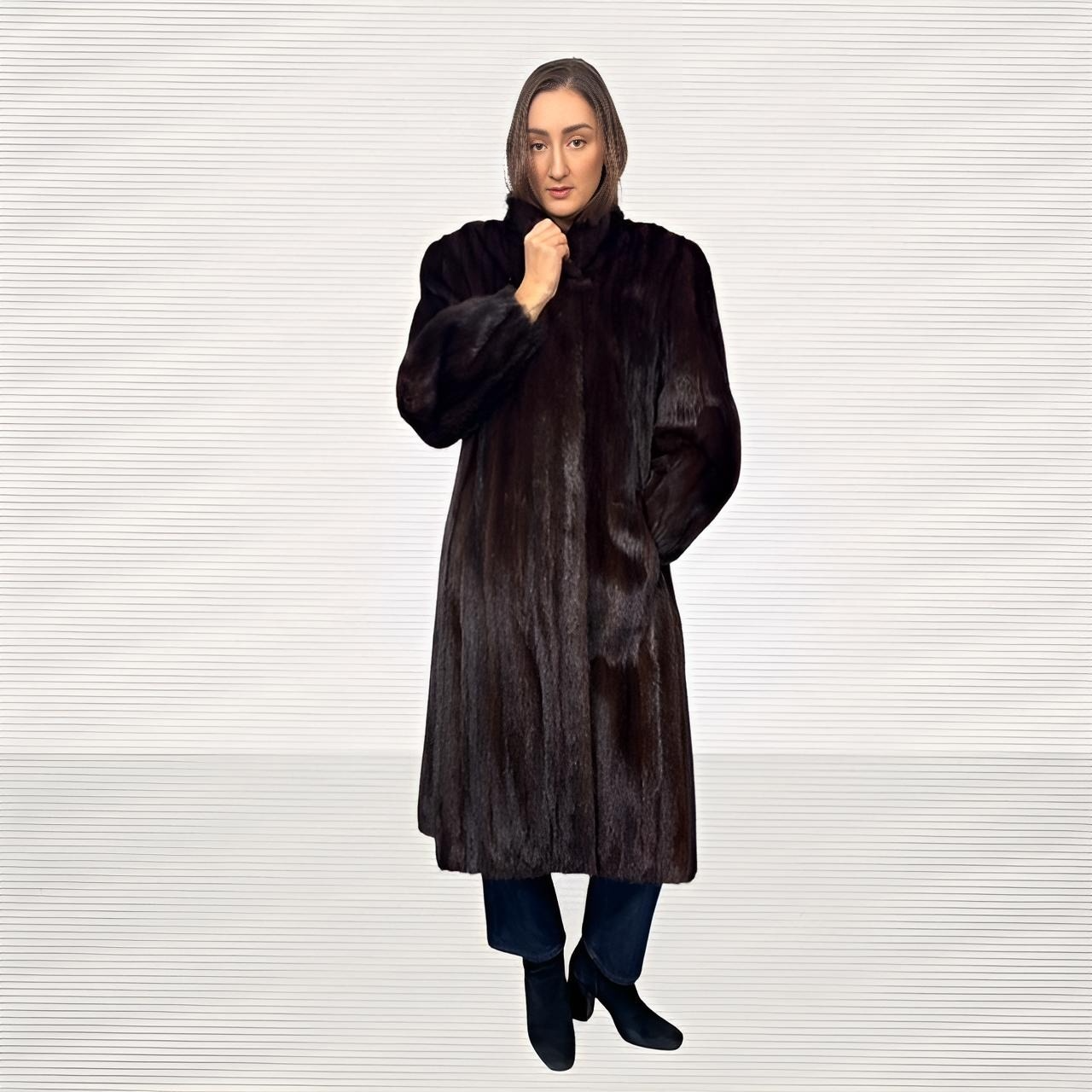 Dark Mahogany Mink Coat