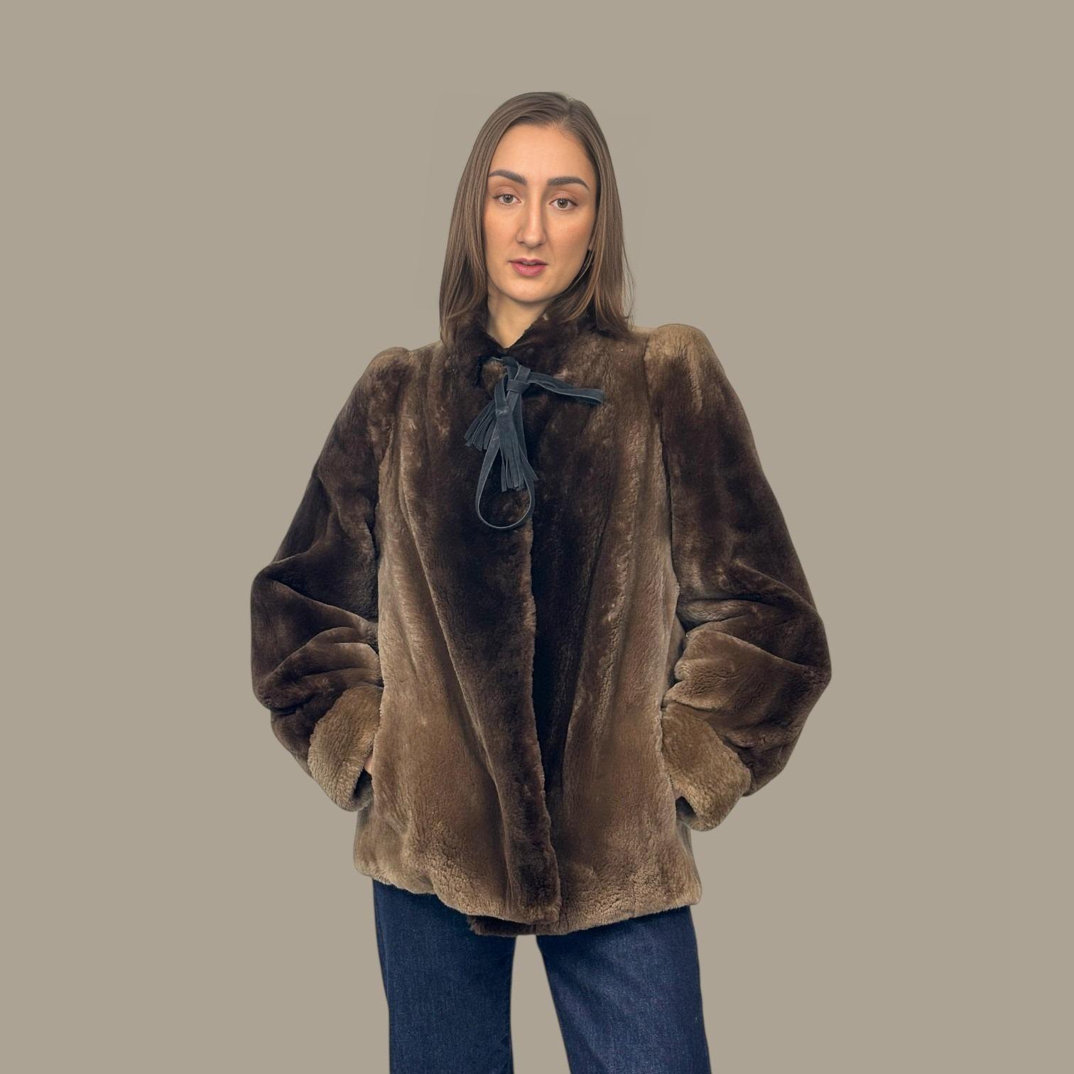 Natural Sheared Beaver Jacket