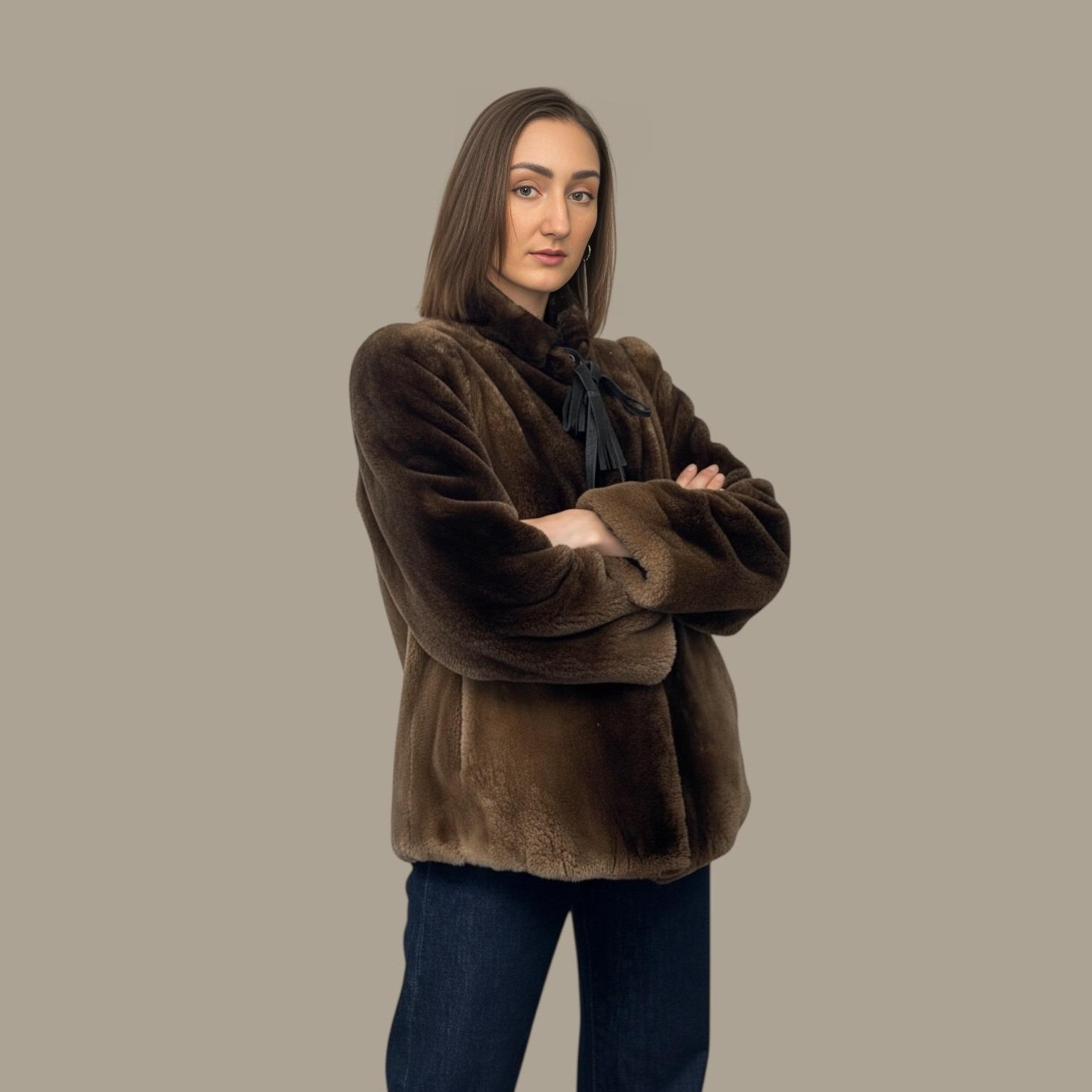 Natural Sheared Beaver Jacket